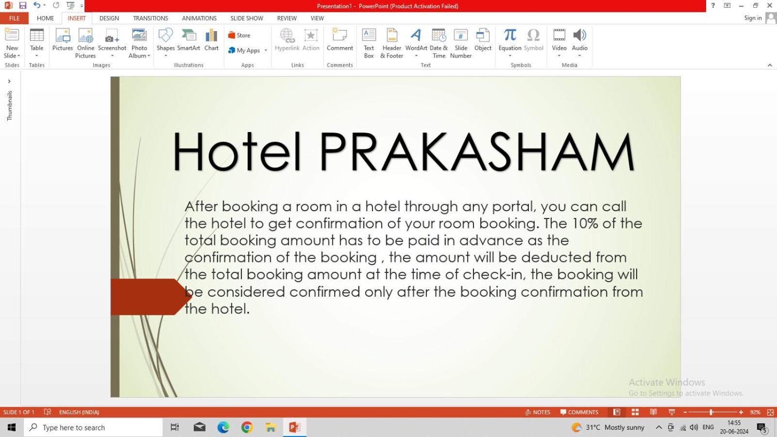 Hotel Prakasham Ujjain Eksteriør bilde